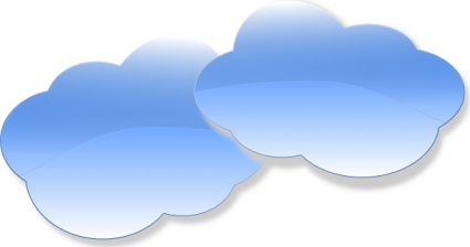 Clouds clip art vector, free vector graphics