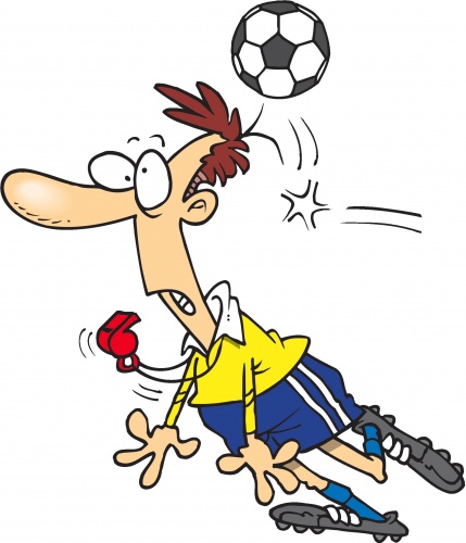 Soccer referee clipart