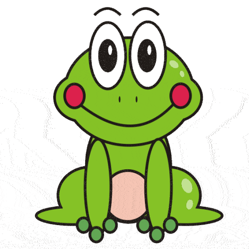 Frog and tadpole clip art
