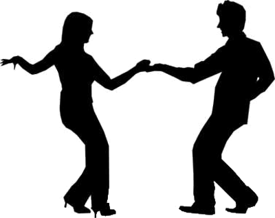 two people slow dancing silhouette