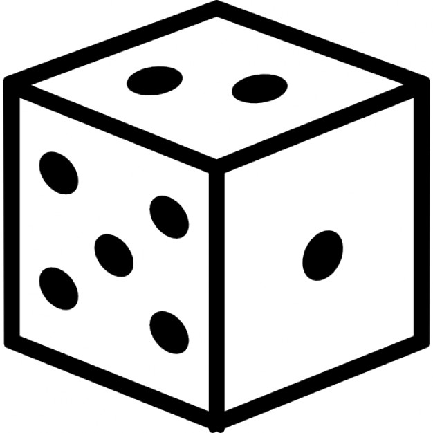 Dice cube outline Icons | Free Download