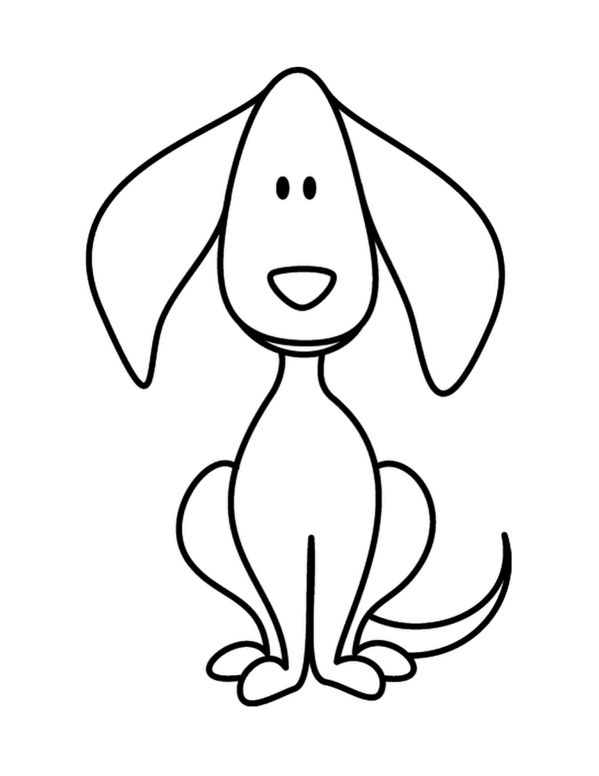 Simple Drawing Of Dogs Clipart Best