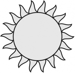 Sun Drawing Black And White - ClipArt Best