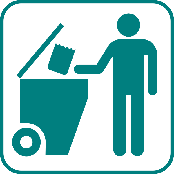 Recycling Bin Icon clip art - vector clip art online, royalty free ...