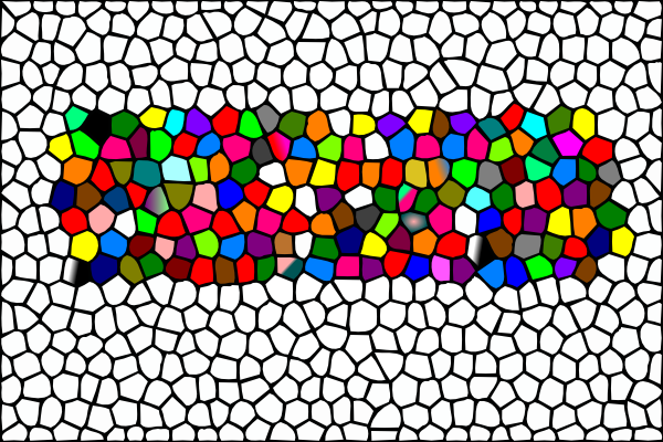 Mosaic Colour clip art - vector clip art online, royalty free ...