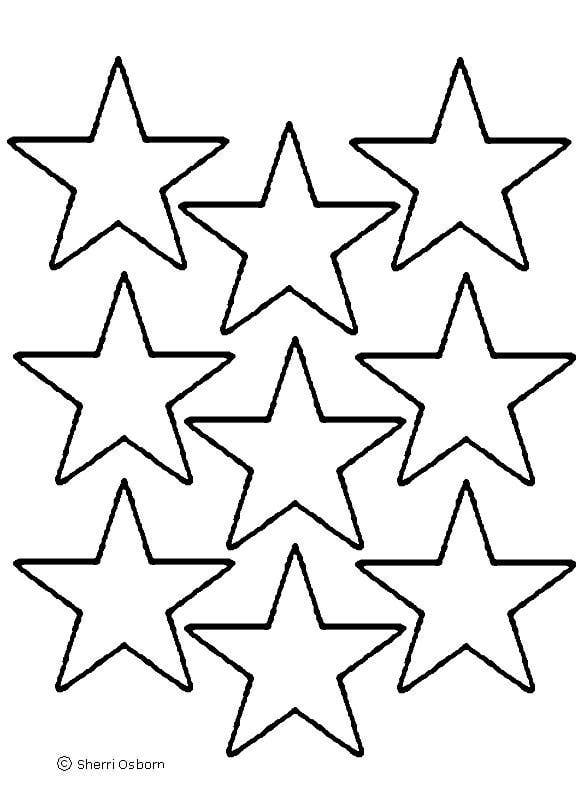 Star Template Printout