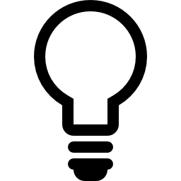 Light bulb outline vector icon | Free Tools and utensils icons