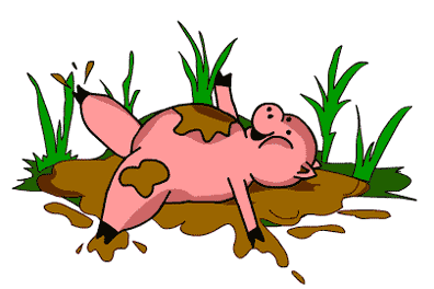 Pig In Mud Clipart - Free Clipart Images
