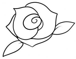 How to Draw a Rose for Kids, Step by Step, Flowers For Kids, For ...