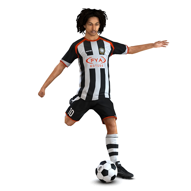 Soccer player 3d character - ClipArt Best - ClipArt Best