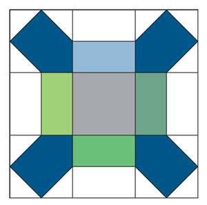 X Block: FREE Patchwork Quilt Block Pattern