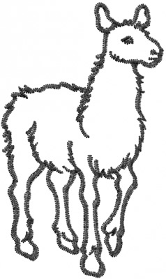 Animals(Machine Embroidery Designs) Embroidery Design: Llama ...