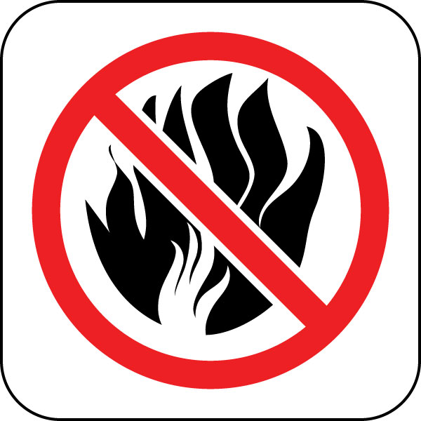 Fires no sign clipart