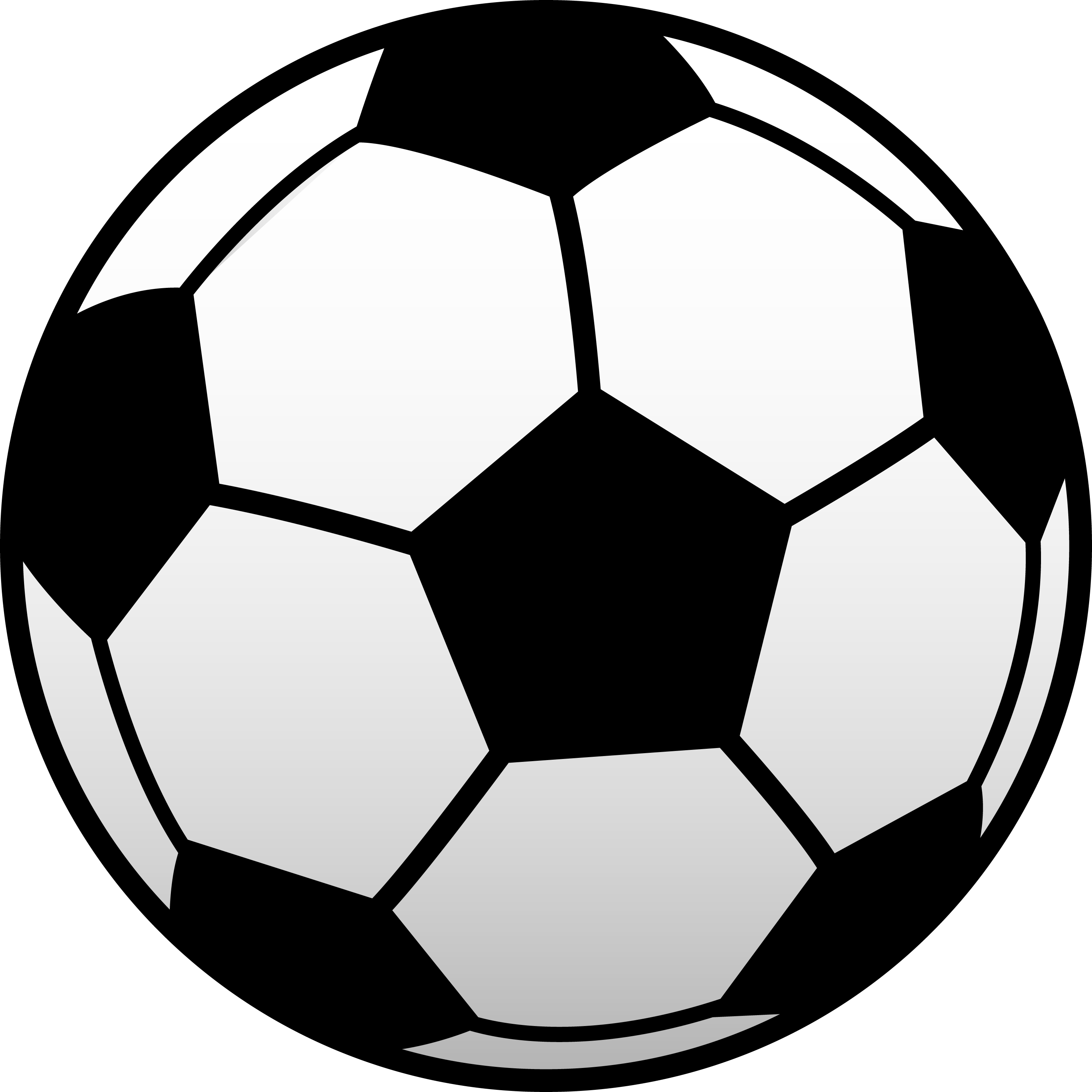 Soccer Ball Black And White Clipart