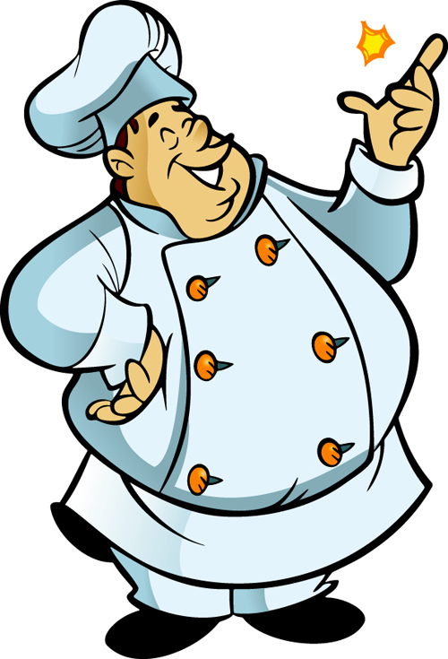 Vector funny chef design graphic set 01 - Vector People free download