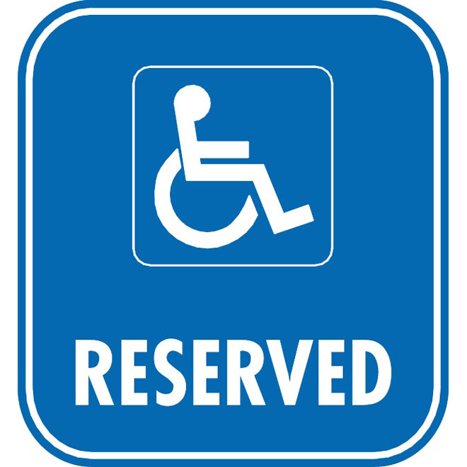 RESERVED PARKING VECTOR ROAD SIGN - Download at Vectorportal