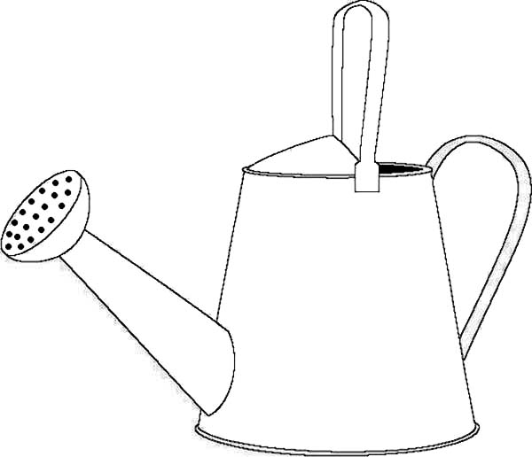 How to Draw a Watering Can Coloring Page: How to Draw a Watering ...
