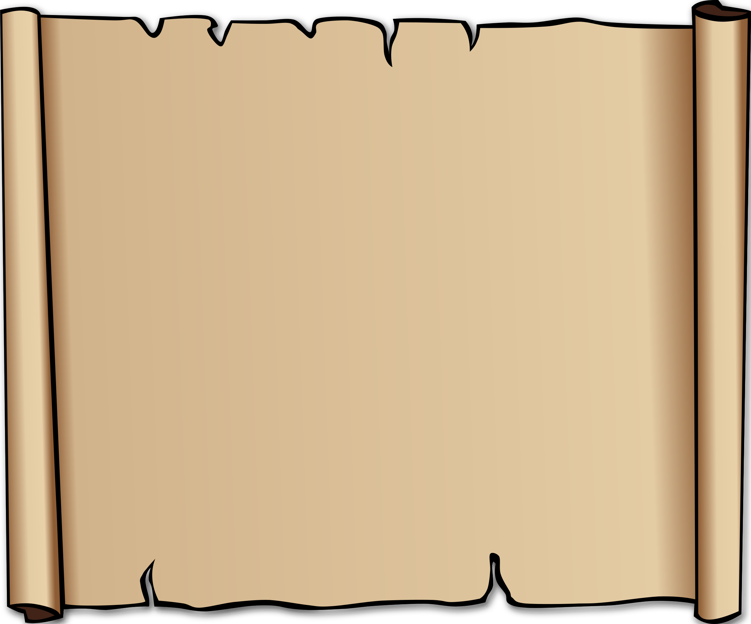 Ancient Scroll Border Clipart