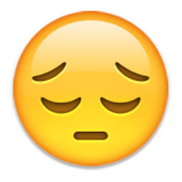 ð??? Pensive Face Emoji (U+1F614/U+E403)