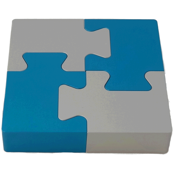 Four Piece Jigsaw|Strijbos Aluminium puzzle|Mr Puzzle