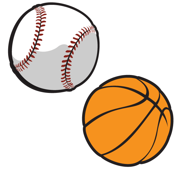 Basketball and Baseball Vector | Download Free Vector Art | Free ...