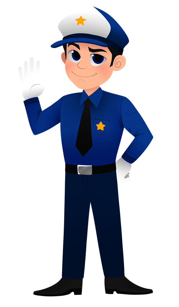 Cartoon police officer clipart