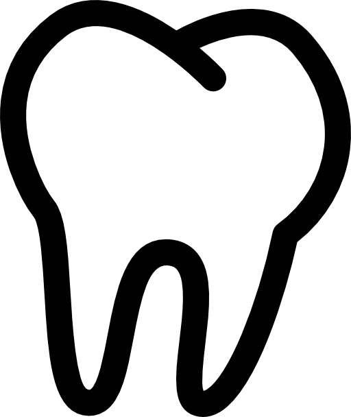 Outline of tooth clipart