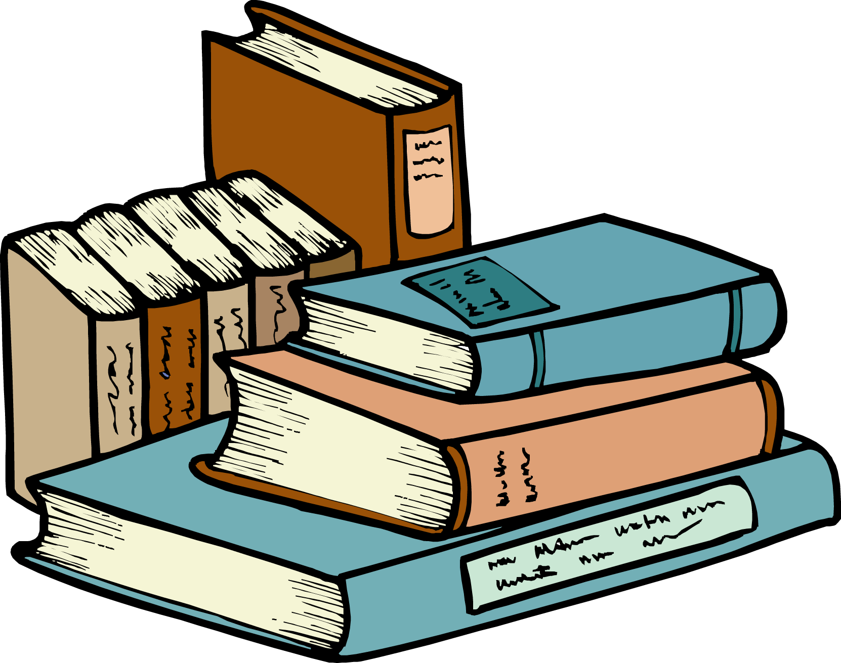 Stack Of Books Clipart #29 | 114 Stack Of Books Clipart | Tiny Clipart