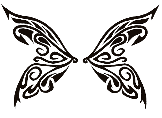 45+ Tribal Butterfly Tattoo Designs