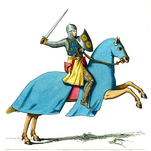 Medieval Knight And Castle Clipart