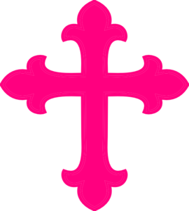 Pink Cross Clip Art