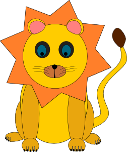 Toy Lion clip art - vector clip art online, royalty free & public ...
