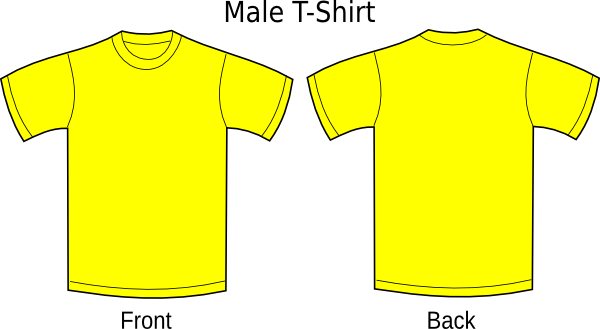 Yellow T-shirt Clip Art - vector clip art online ...