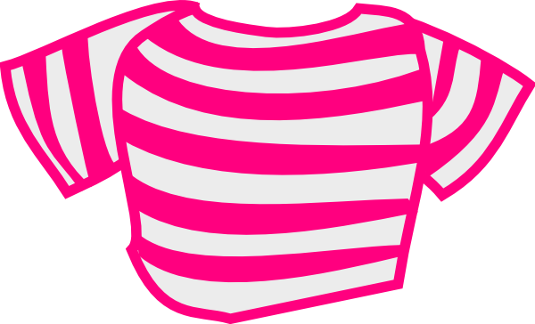 Pink Striped Shirt Clip Art - vector clip art online ...