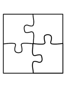 Blank Puzzle Pieces Template Clipart - Free to use Clip Art Resource