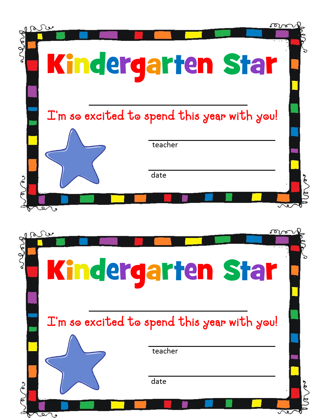 Kindergarten Border Clip Art - Free Clipart Images