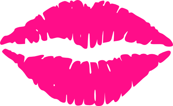 Hot Pink Lips Clip Art - vector clip art online ...