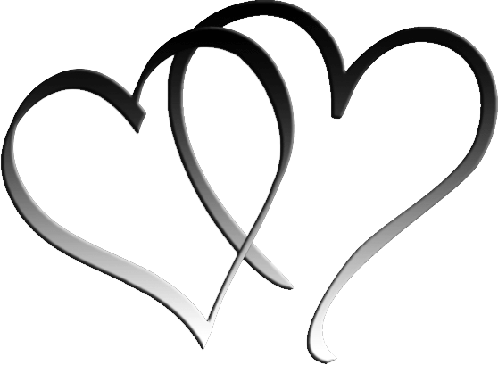 Two hearts clipart