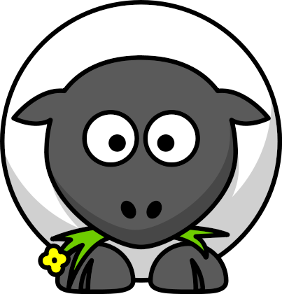 Free Cartoon Sheep Clipart, 1 page of Public Domain Clip Art