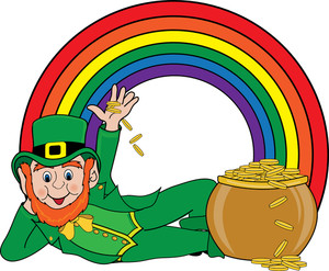 Free leprechaun pot of gold clipart