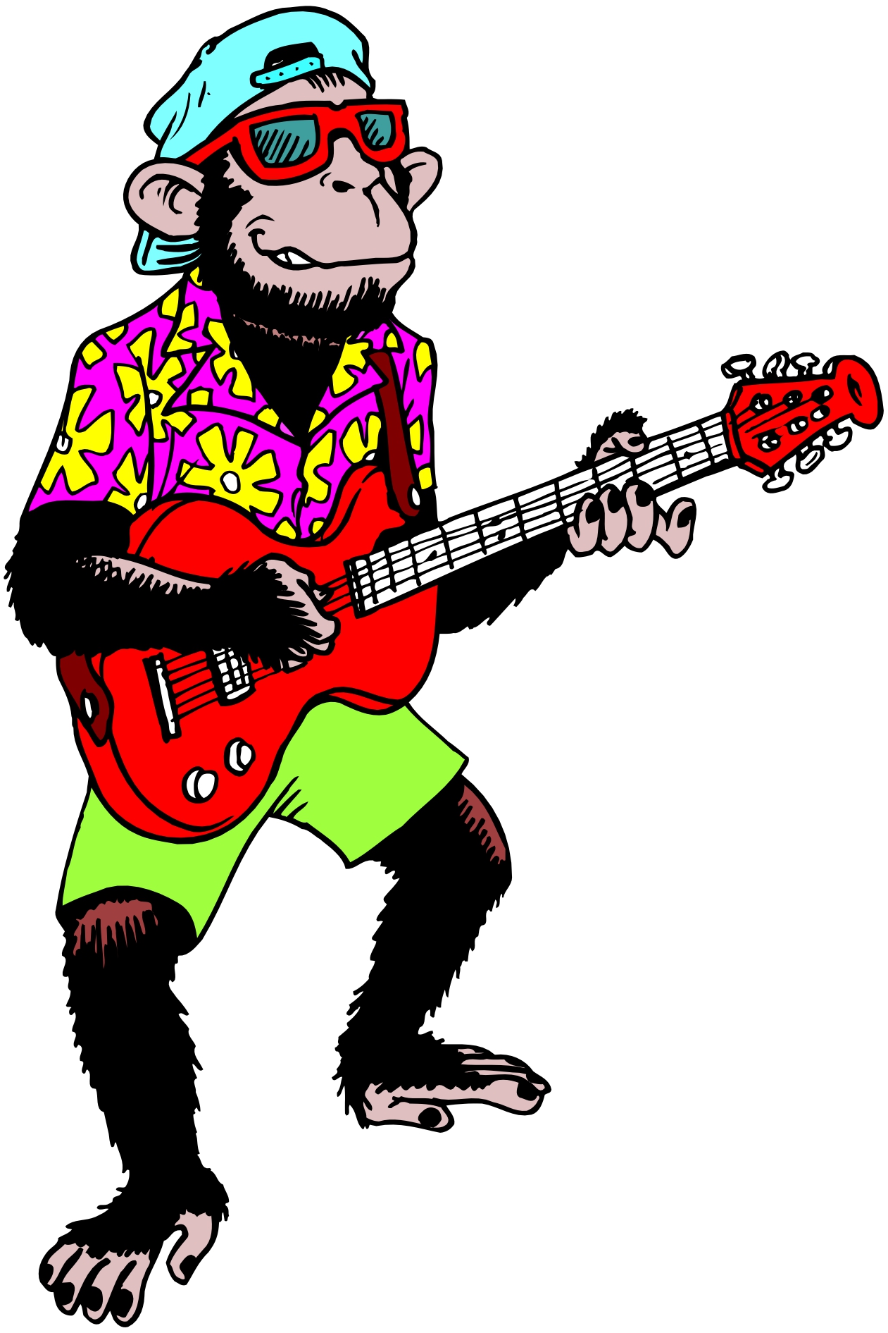 Cartoon Playing Guitar | Free Download Clip Art | Free Clip Art ...