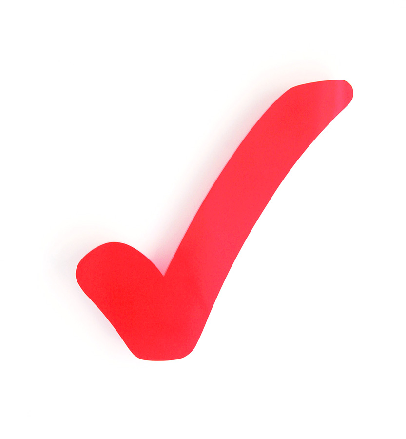 Clipart red check mark