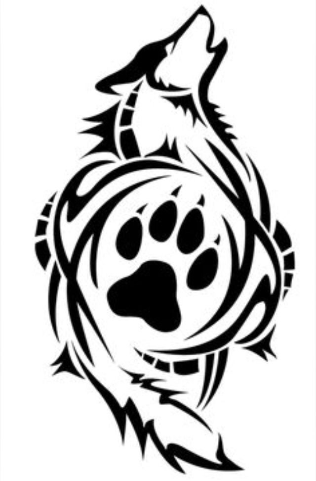 Wolf Paw Print