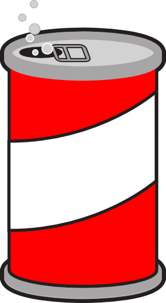 Soda pop cans clip art image #18880