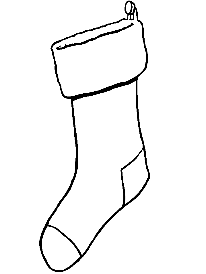 Black And White Christmas Stockings - ClipArt Best