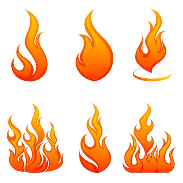 flames with many tips | Download free Vector