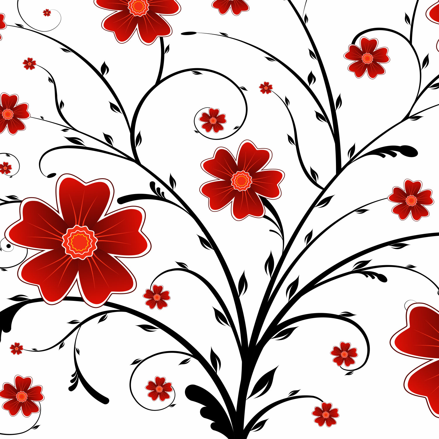 flower illustration vector free download