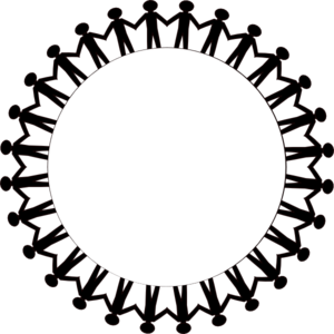 Clipart holding hands circle