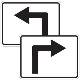 Directional Arrow Traffic Signs - Turn Arrows | Emedco
