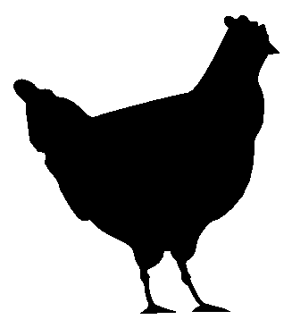 Chicken Clipart Black And White - Free Clipart Images